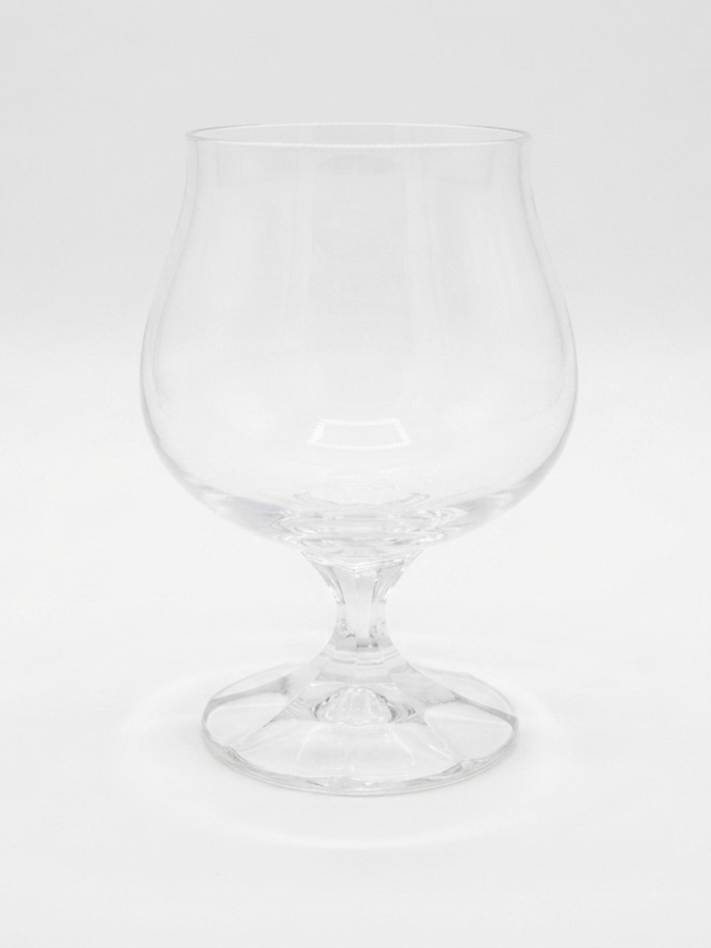 Bohemia Crystal Diana Pattern Brandy Snifter Vintage Czech Cognac Glass